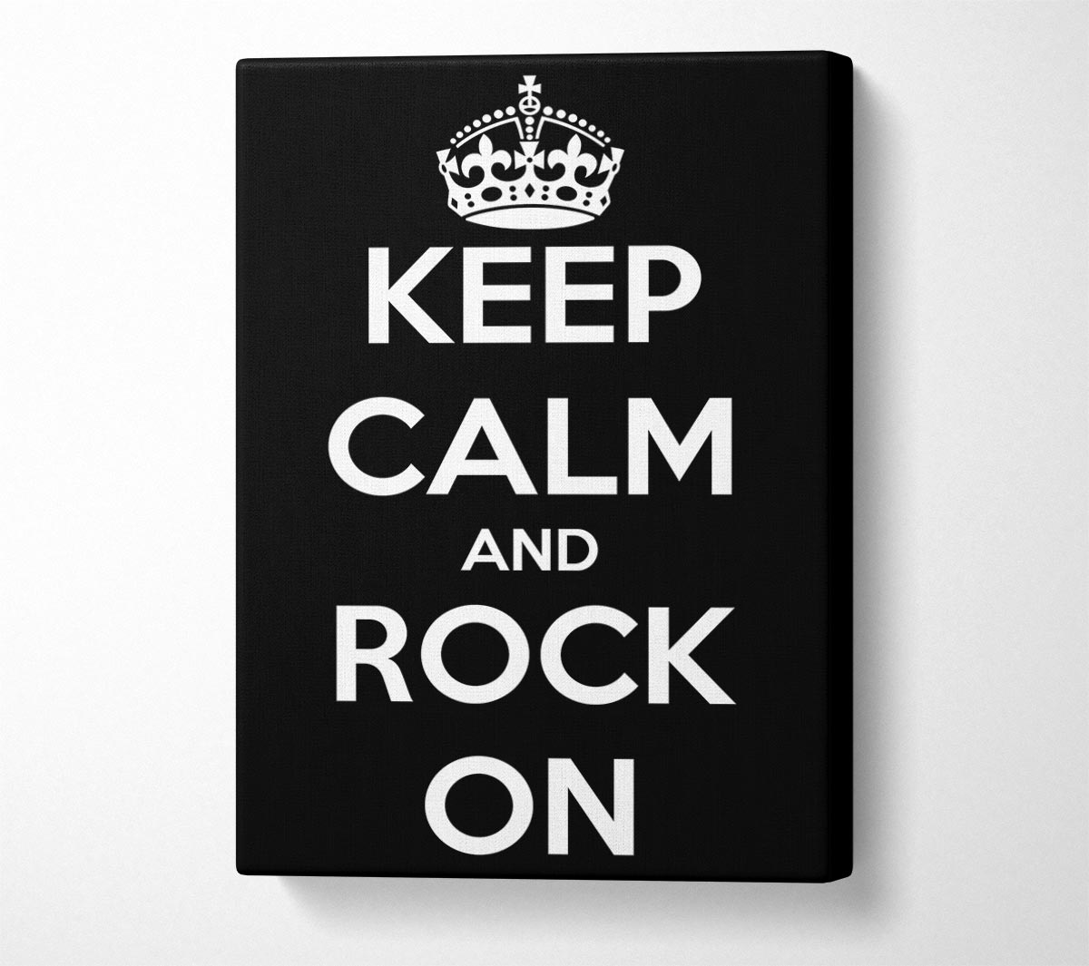 Keep Calm And Rock On Canvas Wall Art