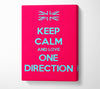 Keep Calm One Direction Canvas Wall Art