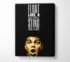 Motivational Quote Muhammad Ali Float Like A Butterfly Canvas Wall Art
