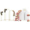 TopDirect 3 Arch Backdrop Stand Set, 4/5/6FT for Parties & Weddings White Cover