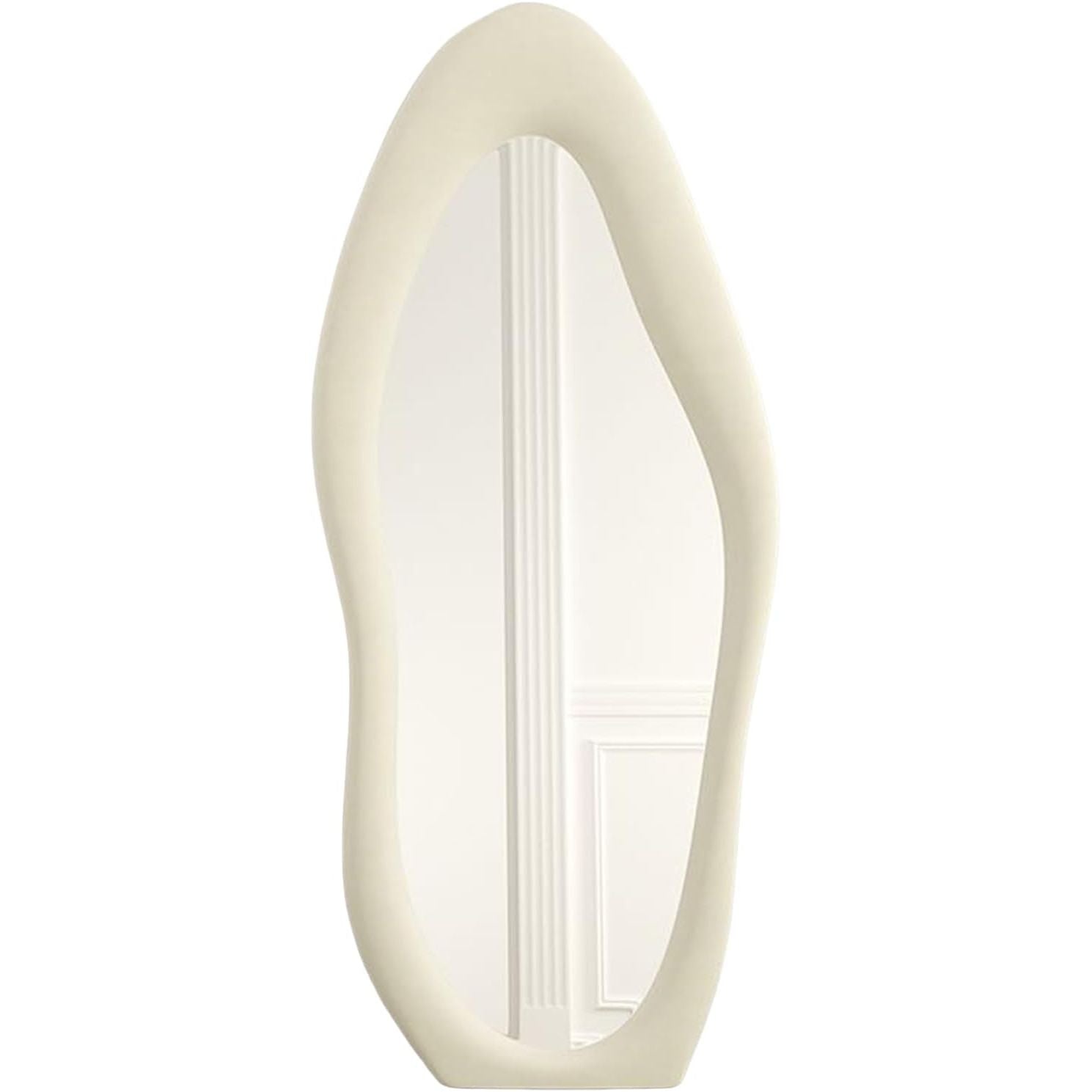 Asymmetrical Wavy Full Length Mirror 168x68cm Arch Floor Standing CEIEVER