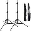 EMART 7ft Light Stands 2-Pack – Aluminum Tripods with Case for Studio Gear