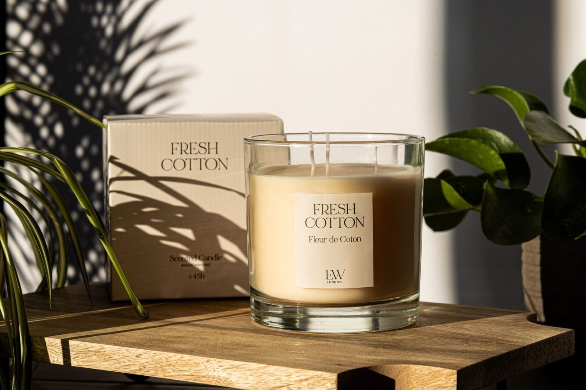 45 Hour 3 Wick Fresh Cotton Candle