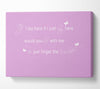 Music Quote If I Lay Here Snow Patrol 2 Pink Canvas Wall Art