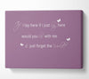 Music Quote If I Lay Here Snow Patrol 2 Dusty Pink Canvas Wall Art