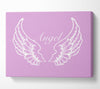 Nursery Quote Angel Wings Pink Canvas Wall Art