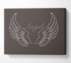 Angel Wings Chocolate Canvas Wall Art