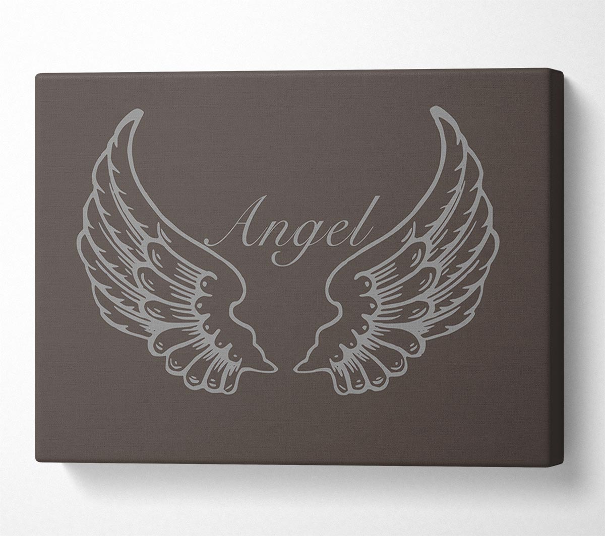 Angel Wings Chocolate Canvas Wall Art