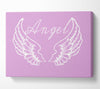 Angel Wings 4 Pink Canvas Wall Art