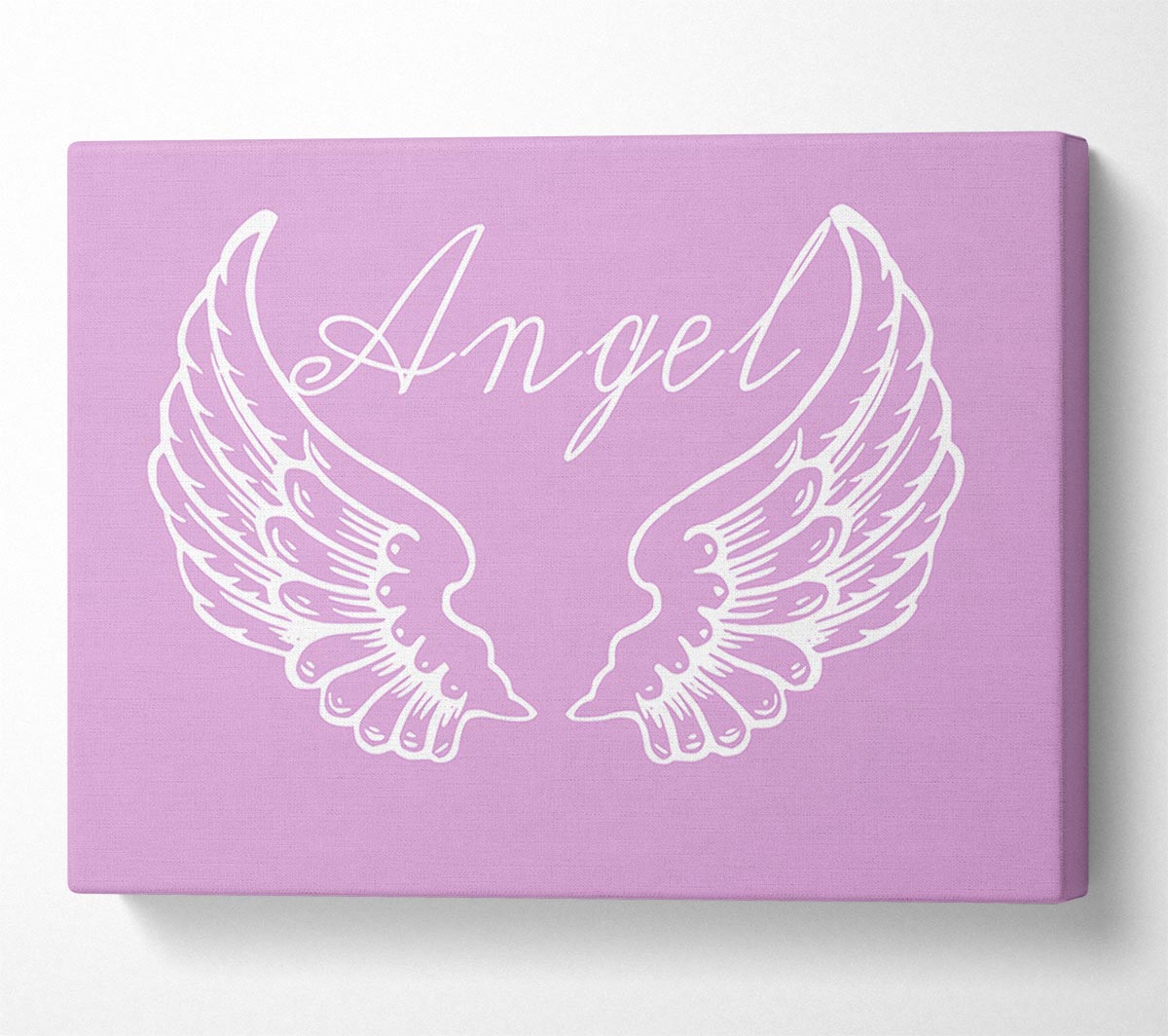 Angel Wings 4 Pink Canvas Wall Art