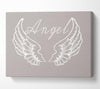 Angel Wings 4 Beige Canvas Wall Art