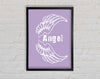 Angel Wings 3 Lilac Framed Wall Art