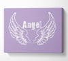 Angel Wings 2 Lilac Canvas Wall Art