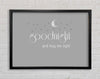 Boys room Quote Good Night And Hug Me Tight Grey White Framed Wall Art
