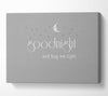 Boys room Quote Good Night And Hug Me Tight Grey White Canvas Wall Art
