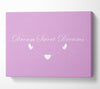 Nursery Quote Dream Sweet Dreams Pink Canvas Wall Art