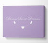 Nursery Quote Dream Sweet Dreams Lilac Canvas Wall Art