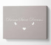 Dream Sweet Dreams Beige Canvas Wall Art