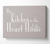 Kitchen Quote The Kitchen Is The Heart Of The Home 2 Beige Canvas Wall Art