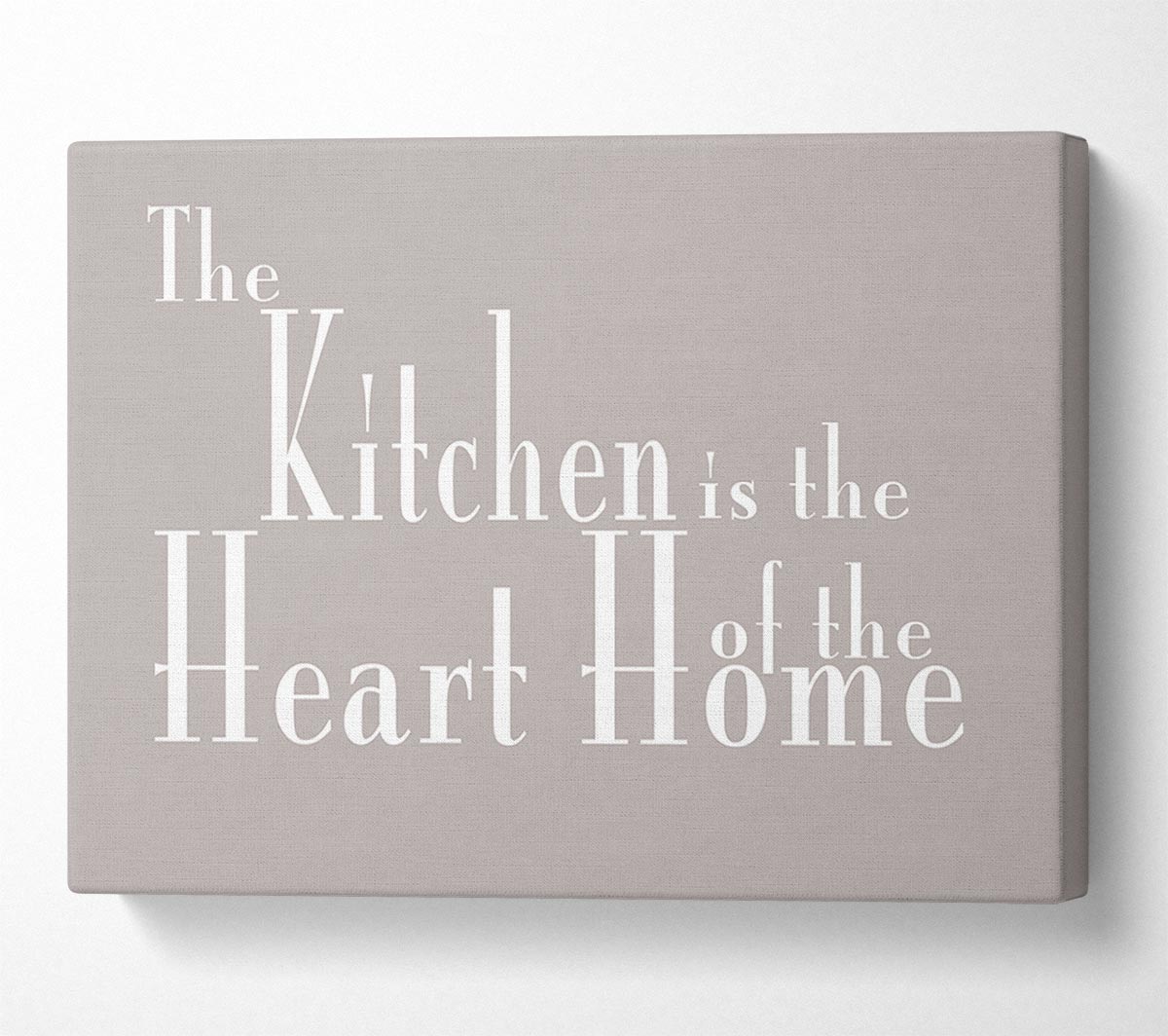 Kitchen Quote The Kitchen Is The Heart Of The Home 2 Beige Canvas Wall Art
