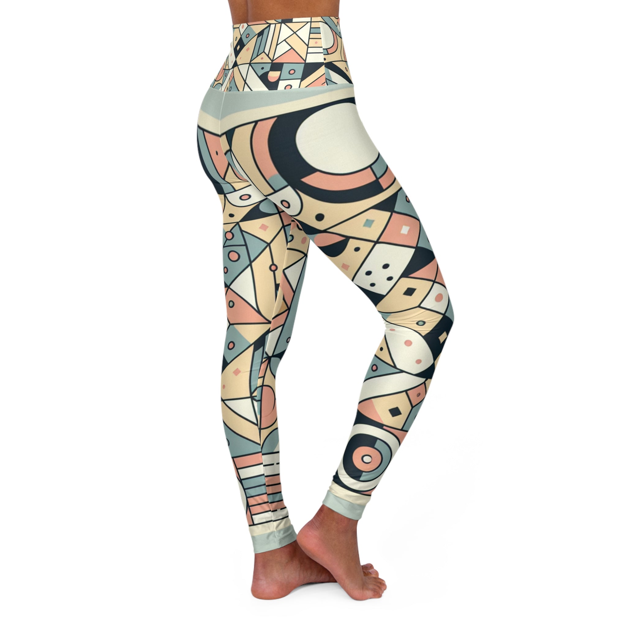 Contemporary Pastel Leggings - Elegant & Trendy Fitness Wear by Dazzling Dreams Studio