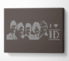 Music Quote I Love 1 Direction Chocolate Canvas Wall Art