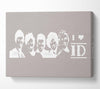 Music Quote I Love 1 Direction Beige Canvas Wall Art