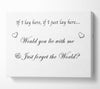 Music Quote If I Lay Here If I Just Snow Patrol White Canvas Wall Art