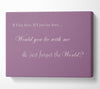 Music Quote If I Lay Here If I Just Lay Here Snow Patrol Dusty Pink Canvas Wall Art