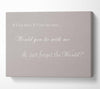 Music Quote If I Lay Here If I Just Lay Here Snow Patrol Beige Canvas Wall Art