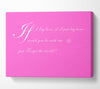 Music Quote If I Lay Here If I Just Snow Patrol 2 Vivid Pink Canvas Wall Art