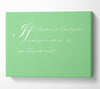 Music Quote If I Lay Here If I Just Snow Patrol 2 Green Canvas Wall Art