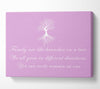 Family Quote Family Are Like Branches Pink Canvas Wall Art