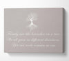 Family Quote Family Are Like Branches Beige Canvas Wall Art