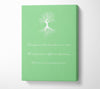 Family Quote Family Are Like Branches 2 Green Canvas Wall Art