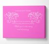 Music Quote I Could Stay Awake Aerosmith Vivid Pink Canvas Wall Art