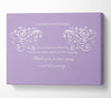 Music Quote I Could Stay Awake Aerosmith Lilac Canvas Wall Art