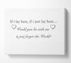 Music Quote If I Lay Here Snow Patrol White Canvas Wall Art