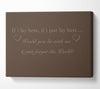 Music Quote If I Lay Here Snow Patrol Chocolate Canvas Wall Art