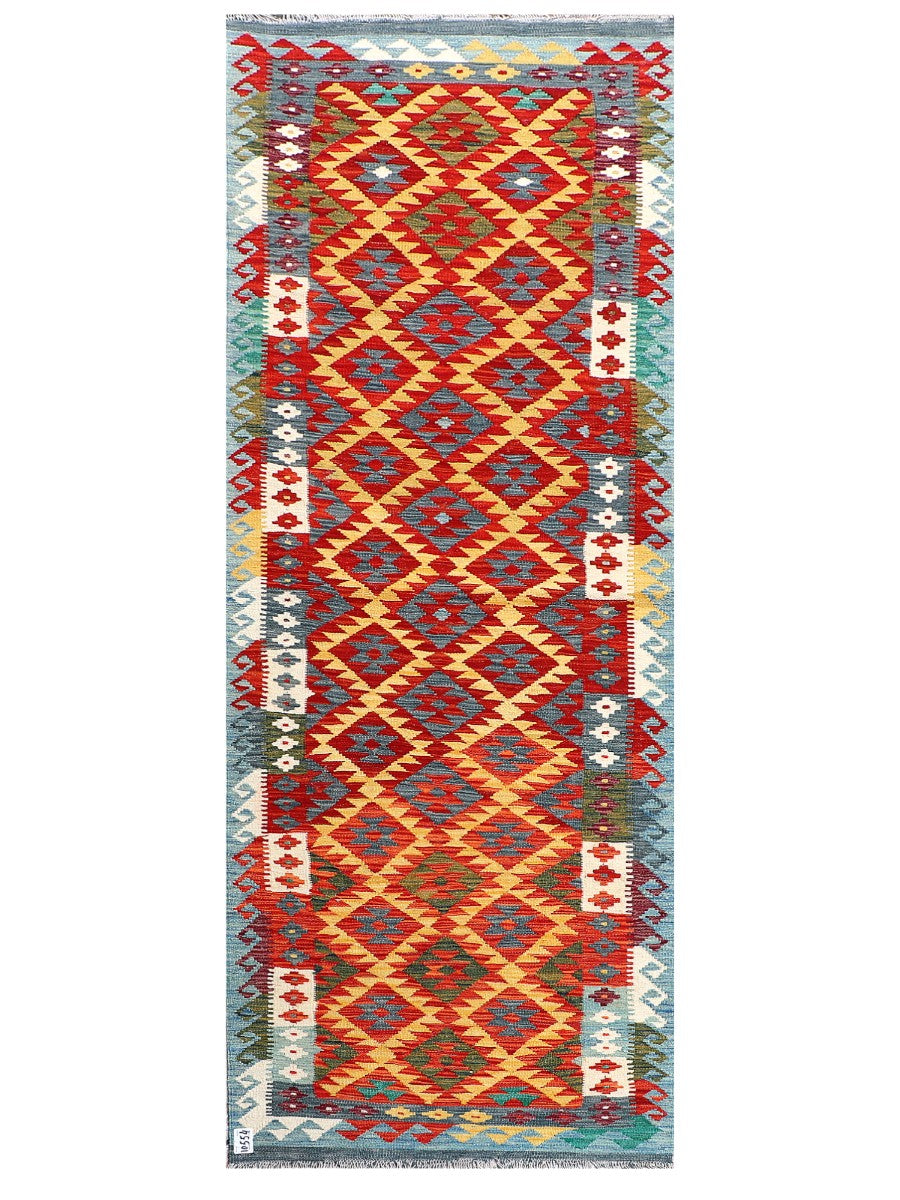 Maimana Kilim Runner - 277 x 82 cm