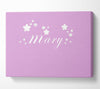 Your Name In Stars Pink Canvas Wall Art