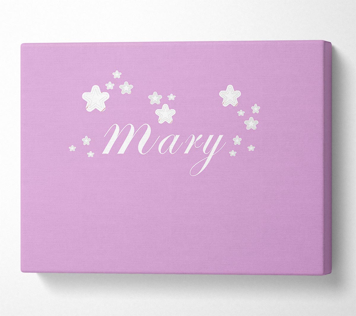 Your Name In Stars Pink Canvas Wall Art