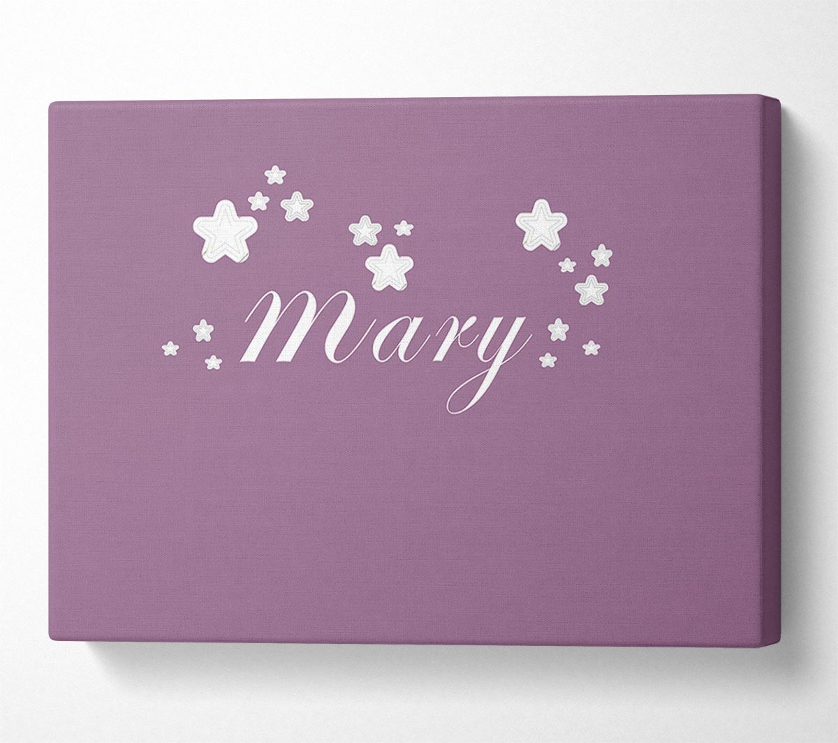 Girls Room Quote Your Name In Stars Dusty Pink Canvas Wall Art