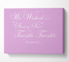 Nursery Quote We Wished Upon A Shining Star Pink Canvas Wall Art