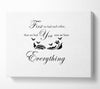 Nursery Quote First We Had Each Other White Canvas Wall Art