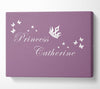 Girls Room Quote Your Own Name Princess 2 Dusty Pink Canvas Wall Art