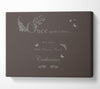 Once Upon A Time Your Name Chocolate Canvas Wall Art