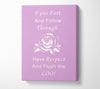Bathroom Quote If You Fart Pink Canvas Wall Art