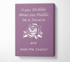 Bathroom Quote If You Dribble Dusty Pink Canvas Wall Art