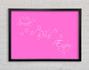 Bathroom Quote Soak Relax Enjoy Vivid Pink Framed Wall Art